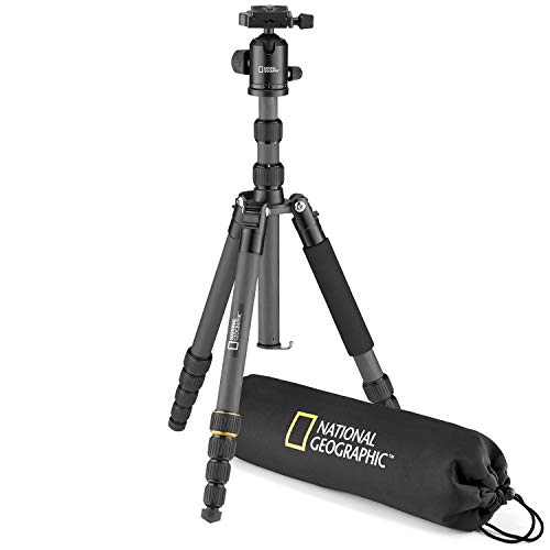 Tripé NATIONAL GEOGRAPHIC NGTR004CF (Altura Máxima: 183 cm - Carbono) National Geographic - Peças e acessórios para câmeras - tripé, national geographic, carbono, 183 cm, 8 kg