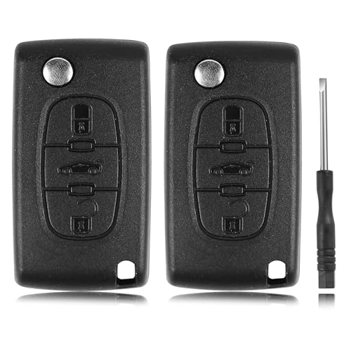 Capa para Chaves Inteligentes Betterher 2 Peças (Peugeot) Betterher - Alarmes e fechaduras de veículos - 2 peças, preto, poliuretano, resistente à água