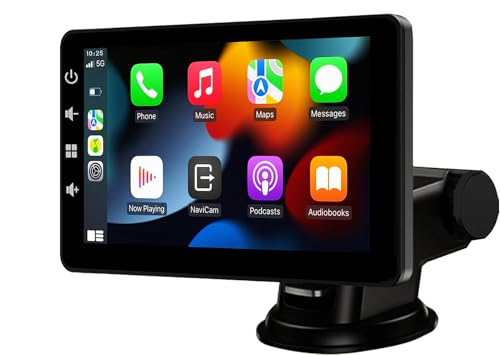 Ecrã Auto com CarPlay e Android Auto sem Fios: Rádio Portátil 7'' com Ecrã Tátil XINROAM - Aparelhos de áudio e vídeo para veículos e sistemas de painel - carplay, android auto, 7 polegadas, bluetooth, usb
