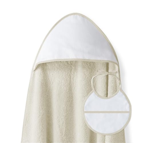 Toalha de Banho BABERO (Algodão - Bege - 90 x 120 cm) Interbaby - Toalhas de banho e panos de limpeza - algodão, bege, 90x120cm