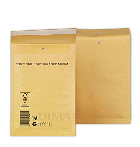 Bolsas para Embalar BUBBLE ENVELOPES (Castanho - Polipropileno) dimapax - Envelopes - castanho, polipropileno, 50 unidades