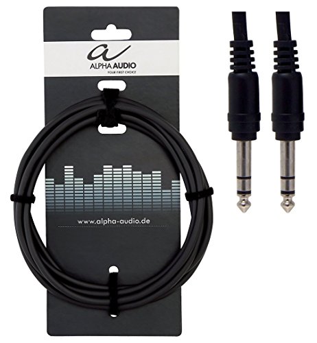Cabo de Áudio ALPHA AUDIO (Jack 3.5mm - 60 cm - Preto) Alpha Audio - Cabos de áudio e vídeo - jack 3.5mm, 60 cm, preto