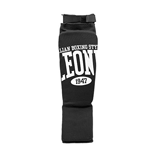 Acessório desportivo para pés LEONE 1947 Comfort Espinilleras Live on the Edge Ltd - Protetores de canela de mma - espinhas, algodão, poliuretano, preto, azul