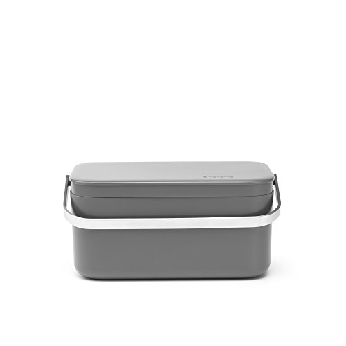 Caixa de Armazenamento de Lixo BRABANTIA Organics Brabantia - Lixeiras e cestos de lixo - pega, tampa, plástico resistente, lavável