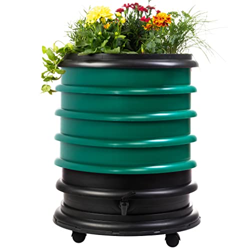 Compostor Vermelho e Jardimera WORMBOX (Verde - 37x34x36cm) Fattoria da Moutta - Composto Orgânico - verde, 37x34x36cm