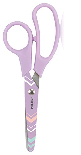 Tijera de Corte MILAN Sugar Diamond Basic Milan - Ferramentas de corte e relevo para artesanato - escolares, 13,4 cm, aço inoxidável, pontas arredondadas