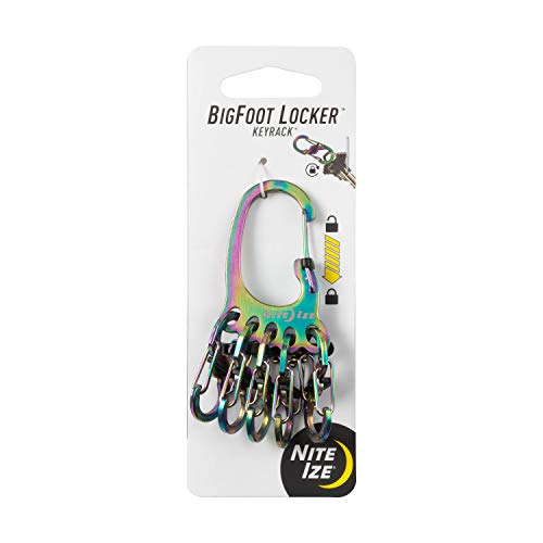 Niteize Bigfoot Locking Keychain (Recondicionado Como Novo) Nite Ize - Porta-chaves - mosquetão, inox, metal, preto