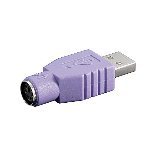 Cabo Adaptador MICROCONNECT USBA-M/PS2-F violeta Wentronic - Concentradores usb e firewire - usb, ps2, teclado, rato