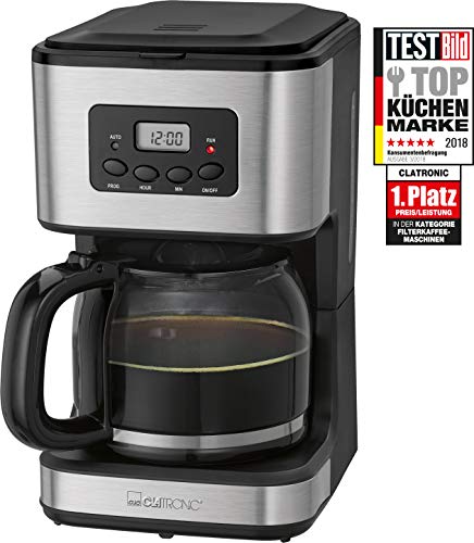 Máquina de Café de Filtro CLATRONIC KA 3642 Clatronic - Cafeteiras de filtro - 12-14 chávenas, 1,5 L, temporizador LCD, filtro removível