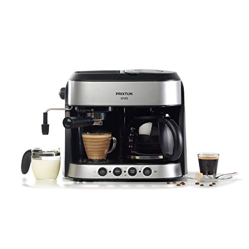 Máquina de Café Expresso PRIXTON Bari (15 bar) PRIXTON - Máquinas de café espresso - 15 bar, 1850 w, 1,5 L, automático, manual