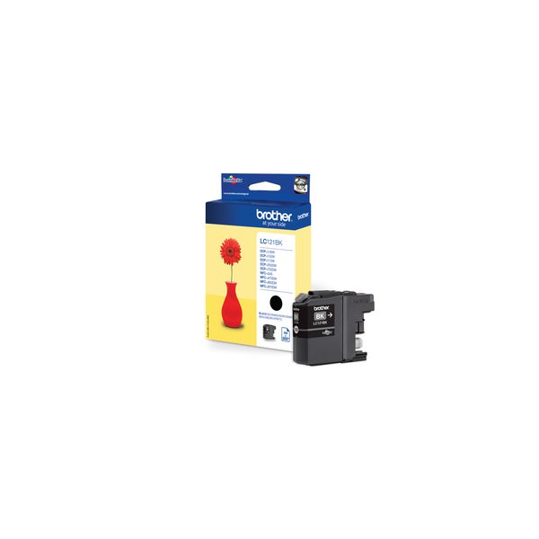 Tinteiro BROTHER LC121BK Preto (LC121BKBP) Brother - Cartuchos de toner e jato de tinta - preto, 300 páginas, DCP-J752DW, MFC-J870DW