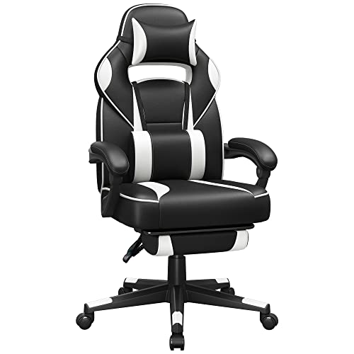 Cadeira Gaming SONGMICS OBG73 (Até 150 kg - Branco) SONGMICS - Acessórios de áudio - gaming, até 150 kg, branco