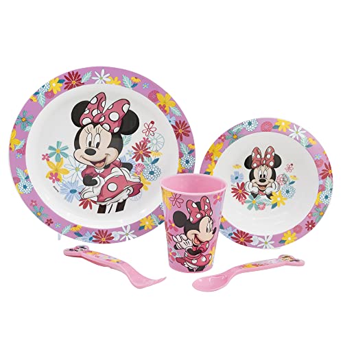 Conjunto Tábua de Refeição DISNEY Minnie (7 Peças) Stor - Jogos de jantar - 7 peças, minnie disney, prato, copo, vaso