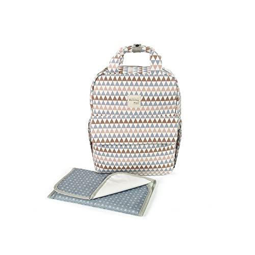 Mochilas OLIVER Walking Mum (Azul - 39x26x13 cm) WALKING MUM - Móveis para bebês e crianças pequenas - urbano, 39x26x13 cm, algodão, plastificado