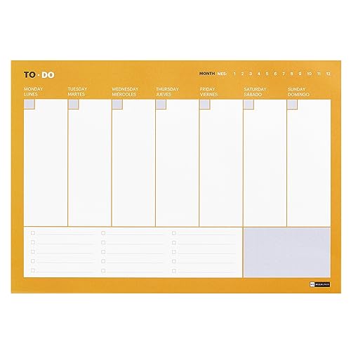 Miquelrius To Do List A4 54 Folhas Quadrado Branco MIQUELRIUS - Calendários, organizadores e planejadores - organizador, tarefas diárias, importante, conclusão
