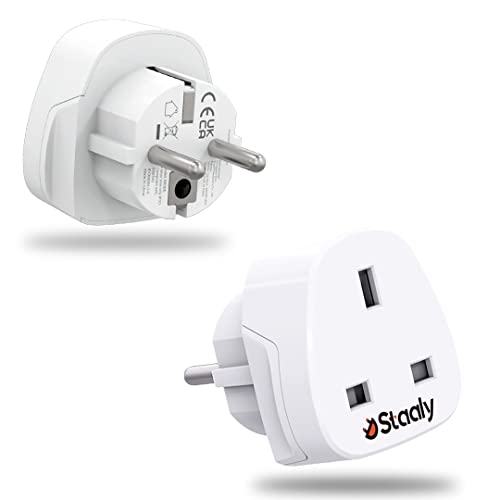 Adaptador de Viagem STAALY (UK - EU - Preto) staaly - Inversores de energia - adaptador, viagem, uk, eu, preto