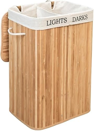 Cesto de Roupa Sucia EDIHOME com Tampa e Asas SHANGLI DONSAN INTERNATIONAL TRADING CO., LTD. - Cestos de roupa - bambu, tampa, asas, modern