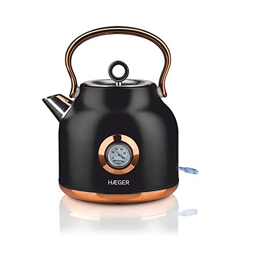 Jarro Eléctrico HAEGER Art Deco Black (1.7 L) HAEGER - Eletrodomésticos de cozinha - jarro elétrico, haeger art deco black, 1.7 L
