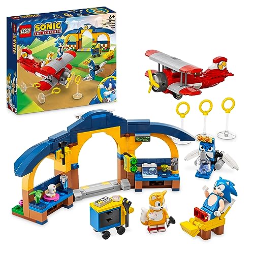 LEGO Sonic the Hedgehog: O Avião Tornado e o Atelier de Tails (Idade Mínima Recomendada: 6 anos) LEGO - Brinquedos - lego, Sonic, aviao tornado, atelier tails, 6 anos