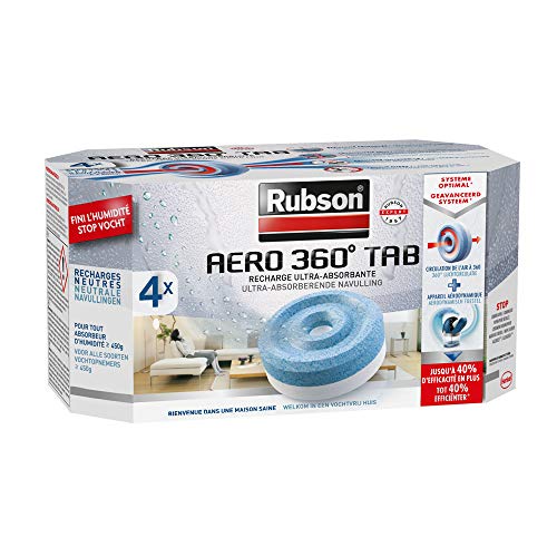 Recarga para Absorventes de Humidade RUBSON Power Tab RUBSON - Absorvedores de umidade - absorção de humidade, filtragem, lavável a seco