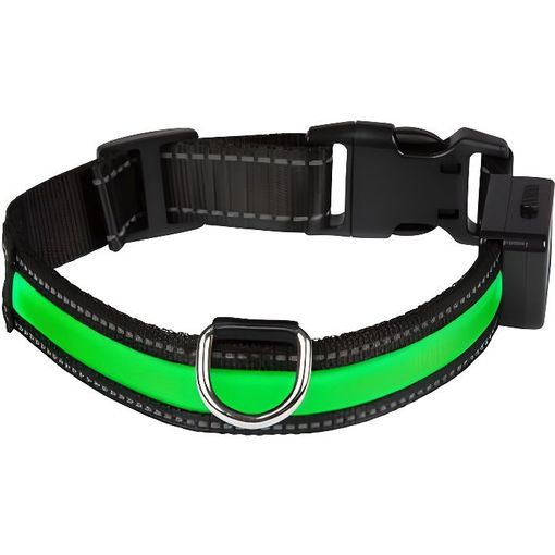 Coleira de nylon verde para cães (32-50 cm) EYENIMAL EYENIMAL - Coleiras e arnês para animais de estimação - nylon, verde, cães, 32-50 cm