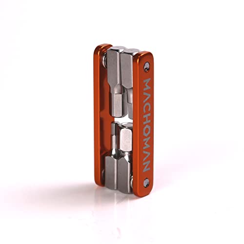 Chave de Fenda MACHOMAN Multi Função 5 em 1 UNCLE INDUSTRY CO., LTD. - Ferramentas de bicicleta - hexagonal, preto prateado, aço inoxidável, 5 em 1