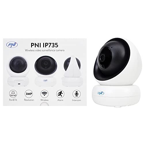 Câmara de segurança IP PNI IP735 | Branco (Domótica) ONLINESHOP SRL - Câmeras de vigilância - ip, segurança, domótica