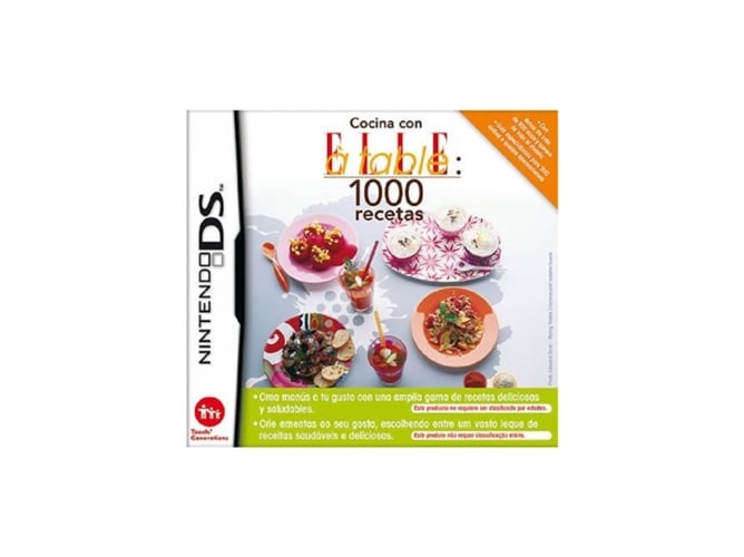 Livro Cocina Con Ella A Table de María José Sánchez De La Torre (Espanhol) Nintendo - Software de jogos de vídeo - 1000 receitas, cozinha tradicional, recetário interativo, menus personalizáveis