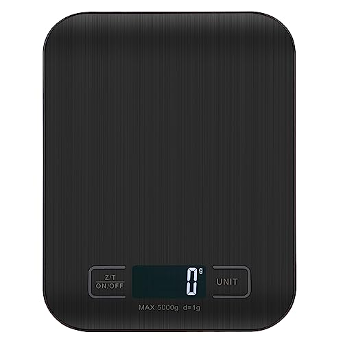 Balança de Cozinha VIBOOS Digital LCD Preto Leso - Balanças de medição - digital, lcd, preto, aço inoxidável