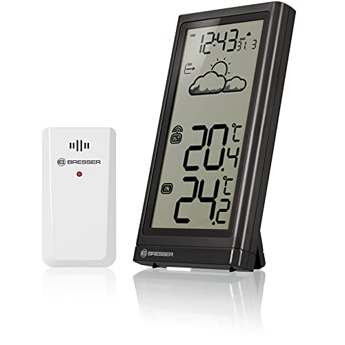 Estação Meteorológica Digital BRESSER Meteo Temp Bresser - Previsores do tempo e estações - digital, visor grande, temporizador, rádio DCF, sensor exterior