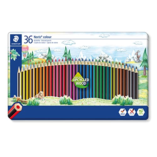 Lápis de Cor STAEDTLER (Multicor - 36 Un) Staedtler - Lápis - 36 unidades, cores sortidas, WopeX ecológico, resistência