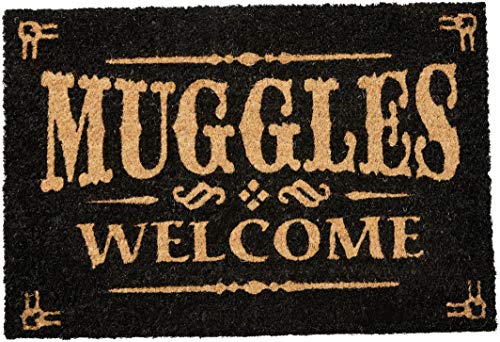 Tapete de Rato PYRAMID INTERNATIONAL Felpudo Harry Potter Muggles Welcome, 60X40 Pyramid International - Tapetes de porta - borracha, resistente, fácil de limpar, 60x40 cm