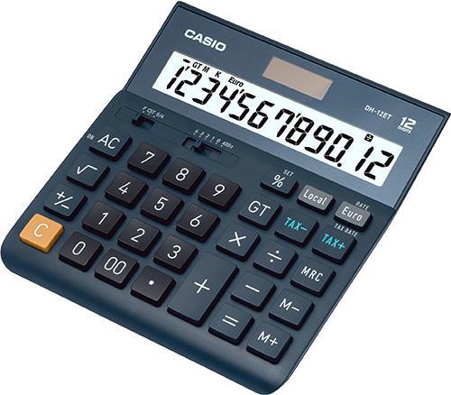 Calculadora de Escritório CASIO DH-12ET-SL Preto Casio - Calculadoras - preto, aa, ecrã iluminado, 1 pilha