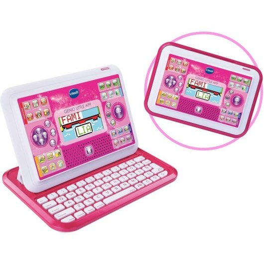 Computador Portátil para Crianças VTECH Genio Little App Rosa VTech - Eletrônicos falsos - portátil, crianças, rosa