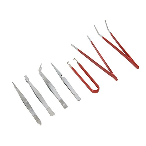 Conjunto de 7 Alicates para Modelismo e Trabalho de Precisão BRUCNELLES Silverline - Instrumentos médicos - 7 alicates, modelismo, trabalho de precisão