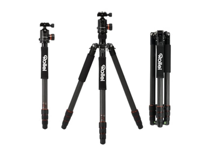 Tripé ROLLEI C6i Carbon Digital (Carbon - Altura Máx.: 130 cm) Rollei - Tripés e monopés - digital, 1,2 kg, 3 pernas, carbono
