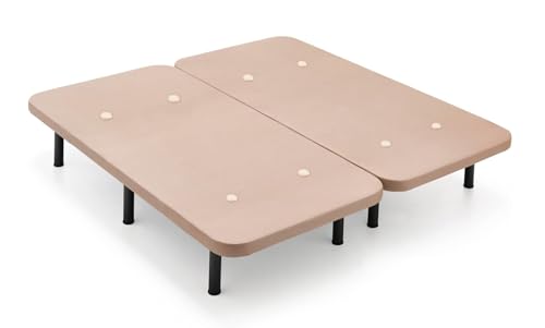 Base para Cama HOGAR24 ES com Tecido 3D Bege (180 x 190 cm) HOGAR24 ES - Camas e estruturas de cama - tecido 3d, bege, 180 x 190 cm