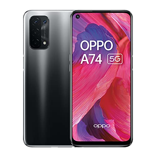 Smartphone OPPO A74 5G (6.5'' - 6 GB - 128 GB - Preto) Oppo - Telemóveis - 5g, 6.5 polegadas, 6 GB RAM, 128 GB, Android 11