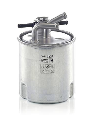 Filtro de combustível MANN FILTER WK 920/6 MANN FILTER - Sistemas de combustível de veículos automotores - filtro combustivel, preto prateado, Man TGA, man tge, man tgx