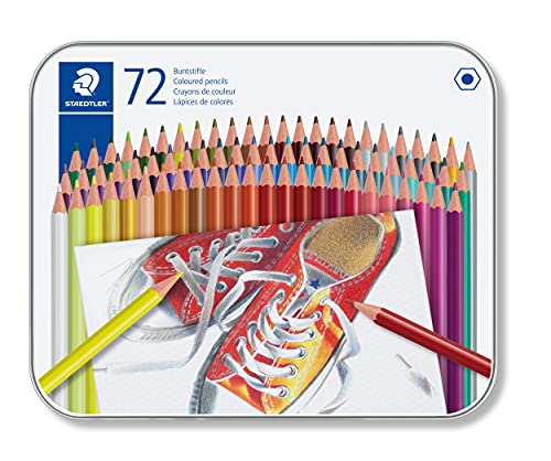Lápis de Cor STAEDTLER Hexagonal 72 (Multicor) Staedtler - Lápis - multicor, ponta hexagonal, durável