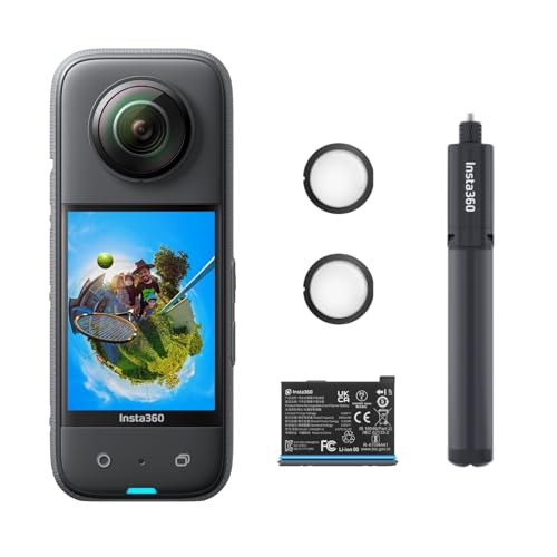 Action Cam Insta360 X3 Kit All Purpose (4K - 12 MP - Até 120 min de autonomia) Insta360 - Câmaras de vídeo - action cam, insta360 x3 kit, all purpose, 4k, 12 mp, autonomia