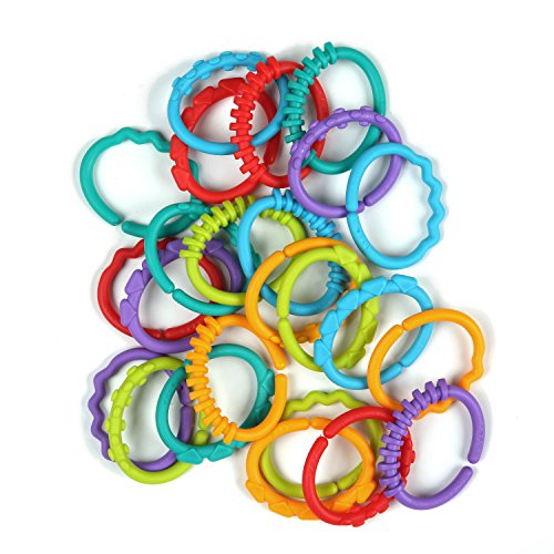 Porta Amaciadores BRIGHT STARTS (0-6 meses) BRIGHT STARTS - Chupetas e mordedores - porta amaciadores, 24 links, textura divertida, brinquedos, bebé