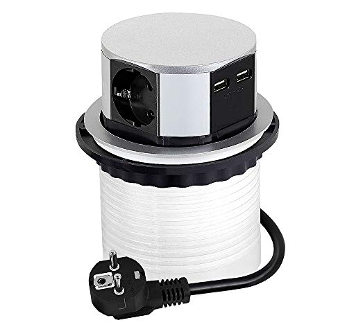 Extensão Elétrica DESIGNLIGHT Tetra Box (3 Tomadas) DesignLight - Tomadas e soquetes de energia - 3 tomas, 2 portas USB, 14 metros