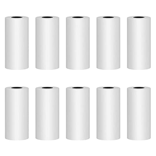 GuKKK 10 Rolos de Recarga de Papel de Impressão para Impressora Térmica e Máquina Fotográfica GuKKK - Consumíveis de impressora - recarga, papel de impressão, impressora térmica, máquina fotográfica