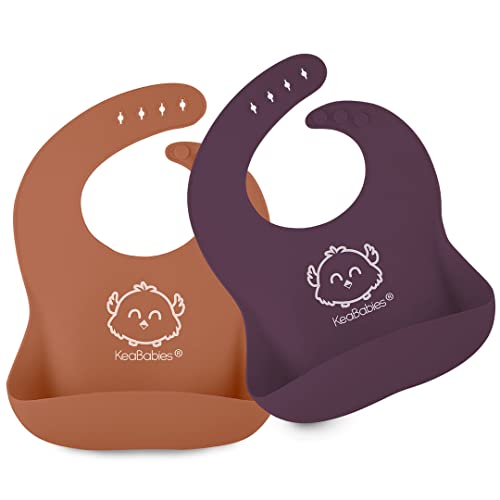 Bebé Baboros Silicone Easy Clean 30 X 40 Cm KeaBabies - Babetes - silicone, easy clean, 30 x 40 cm