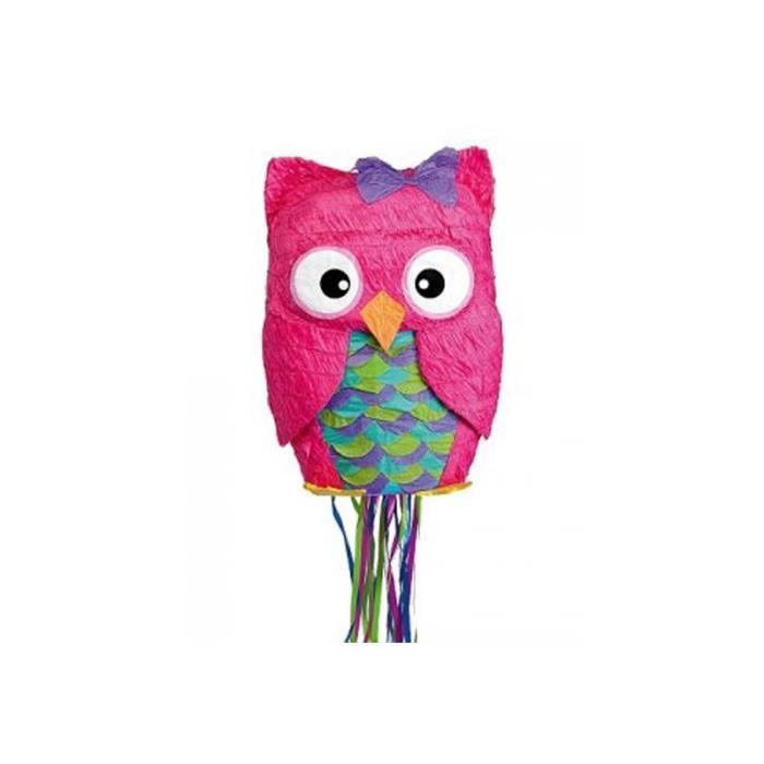 Piñata DISFRAZZES Chouette (Rosa - 33,5 x 48,8 x 15,8 cm) amscan - Brinquedos - papel mica, ovejas, estrellas, 33,5x48,8x15,8 cm