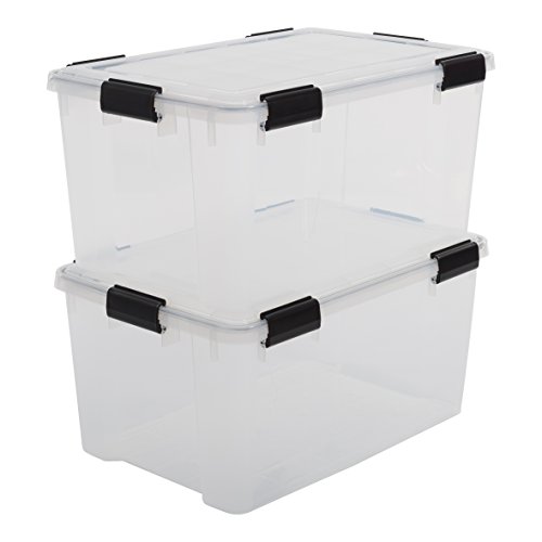 Caixa de Armazenamento IRIS OHYAMA At-L Transparente Iris Ohyama - Utensílios de mesa - 50L, transparente, plástico