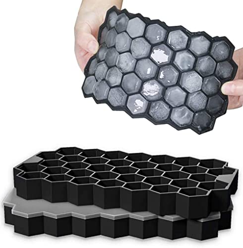 JISILE 2 Peças Cubiteras Hielo Silicone Alimenticio Jisile - Utensílios de mesa - silicone alimentar, congelação rápida, resfriamento rápido