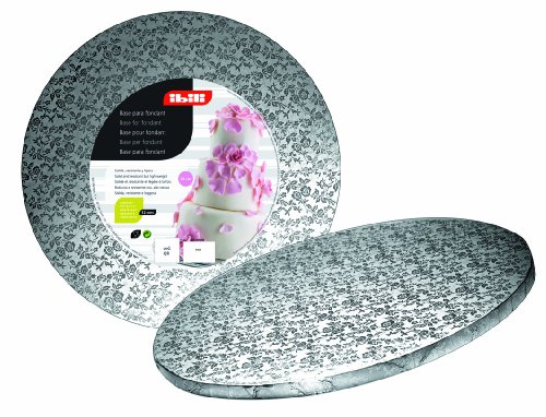 Acessório de Bolo e Pastelaria IBILI Fundo de Fondant IBILI - Pratos de bolo - fondant, 35 cm, flores