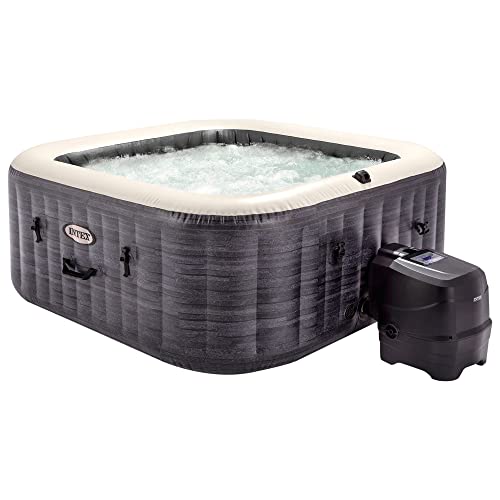 Piscina Insuflável Redonda Inflável para Adultos e Crianças GREYSTONE Deluxe (600x300x122cm) INTEX - Móveis de exterior - insuflável, redonda, adultos, crianças
